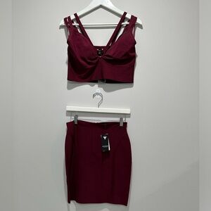 Guess 2-Piece Burgundy size L new with tags
